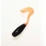 Gene Larew Stroll'R 2.5' 12ct Black Pearl Orange - HookMeUp