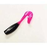 Gene Larew Stroll'R 2.5' 12ct Black Hot Pink - HookMeUp