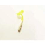 Gene Larew Stroll'R 2.5' 12ct Bone White-Chartreuse - HookMeUp