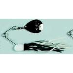H&H Double Spinner 3-8 (6cd) White-Black-White - HookMeUp