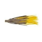 H&H Rubber Skirts Large 3ct Black-Yellow - HookMeUp