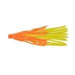H&H Rubber Skirts Large 3ct Orange-Chartreuse - HookMeUp