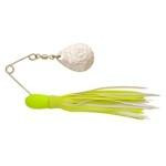 H&H Single Spinner 3-8 (6cd) Chartreuse-White - HookMeUp
