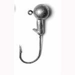 Eagle Claw Jig Head 1-8 10ct Unpainted-Gold Hook - HookMeUp