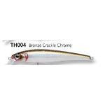 Baker Lure Susp. Jerkbait 3.75' 1-2oz Bronze Crackle Chrome - HookMeUp