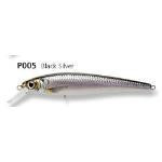 Baker Lure Jerkbait Saltwater 5.5' 1oz Black Silver - HookMeUp