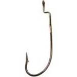 Eagle Claw Lazer Platinum Black Worm Hook 6ct Size 2-0 - HookMeUp
