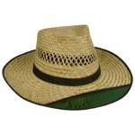 Outdoor Cap Mens Straw Hat - Tinted 3' Brim 1 Size - HookMeUp