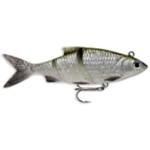 Storm Kickin Shad 1-2oz 4' Olive Shiner - HookMeUp