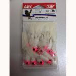 Eagle Claw Laker Maribou Jig 1-16 10ct Pink-White-White - HookMeUp