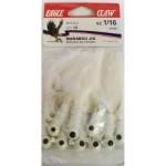 Eagle Claw Laker Maribou Jig 1-8 10ct White - HookMeUp