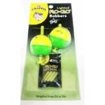 Betts Mr.Crappie Flo Glo 1.25' Round 2ct Yellow-Green - HookMeUp