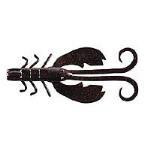 Berkley Crazy Leg Chigger Craw 4' Black-Red-Flake 8ct - HookMeUp