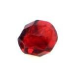 Top Brass Glass Beads 10mm 10ct Red - HookMeUp