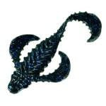 Strike King Rage Smokn Rooster 5' Black-Blue Fleck - HookMeUp