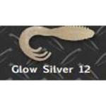 Big Bite Ring Triple Grub 2' 10ct Glow Silver - HookMeUp