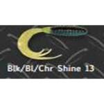 Big Bite Ring Triple Grub 2' 10ct Black-Blue-Chartreuse - HookMeUp