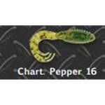 Big Bite Ring Triple Grub 2' 10ct Chartreuse Pepper - HookMeUp