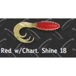 Big Bite Ring Triple Grub 2' 10ct Red-Chartreuse - HookMeUp