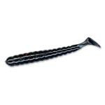 Slider Bass Grub 3' 15ct Black Red Flake - HookMeUp