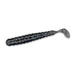 Slider Bass Grub 3' 15ct Smoke Silver Glitter - HookMeUp