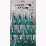 FJ Neil Squirrel Tail Spinners 1-4 White - HookMeUp