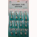 FJ Neil Squirrel Tail Spinners 1-4 White - HookMeUp