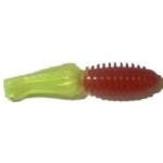 Big Bite Slab Tube 1.75' 10ct Red-Chartreuse - HookMeUp
