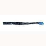 Slider 4' Worm 10ct Black Blue Tail - HookMeUp