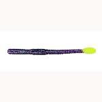 Slider 4' Worm 10ct June Bug Chartreuse Tail - HookMeUp
