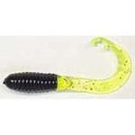 Southern Pro Triple Tip Grub 10ct Black-Chartreuse - HookMeUp
