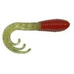 Big Bite Triple Tip Grub 2' 10ct Red-Chartreuse - HookMeUp