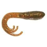 Big Bite Triple Tip Grub 2' 10ct Motor Oil Gold - HookMeUp