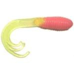Big Bite Triple Tip Grub 2' 10ct Bubblegum Chartreuse - HookMeUp