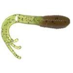 Big Bite Triple Tip Grub 2' 10ct Pumpkin Seed Chartreuse - HookMeUp