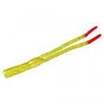 Yum Boogee Tail 4' 15ct Chartreuse Silver Flake-Red Tip - HookMeUp