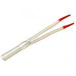 Yum Boogee Tail 4' 15ct Pearl White-Red Tip - HookMeUp